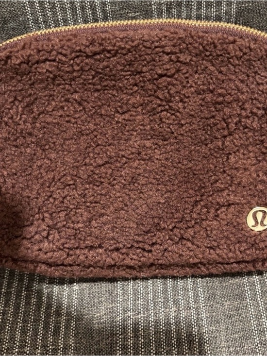 lululemon athletica Accessories - lululemon Brown Quilted Crossbody Pouch with Gold Zipper